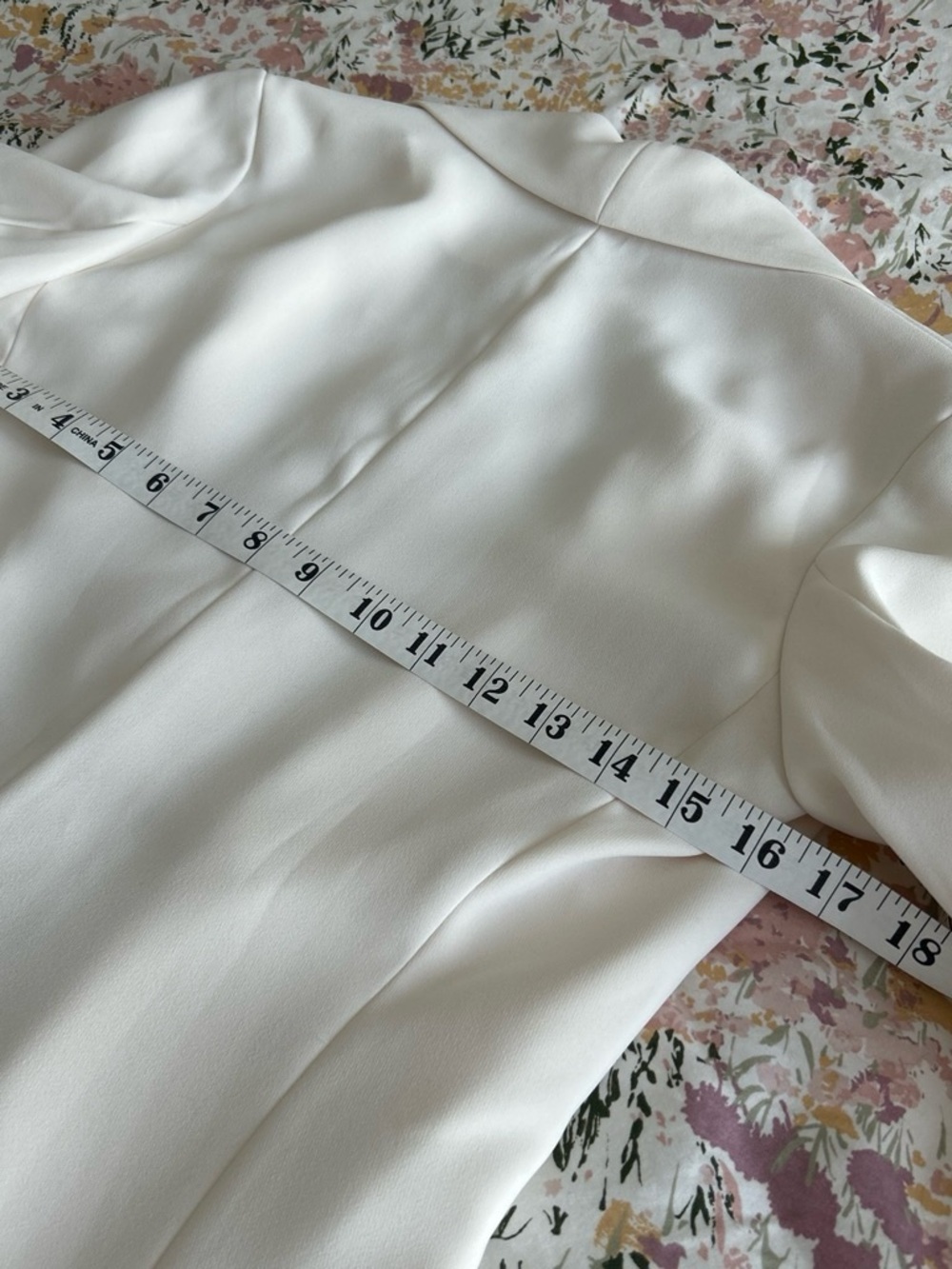 EUC Ivory Open Front Lined Mid-Length Jacket 3/4 Sleeve Women's Size 2 - Picture 6 of 7